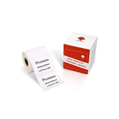 Abbildung von Phomemo M110 Etikett Multifunktional Thermo selbstklebendes Etikett,1.57&quot;x1.18&quot; (40x30mm),kompatibel mit M200 M120 M220 M221 M108 M102 M100 M150 M250 M260 Etikettendrucker, 230/Rolle