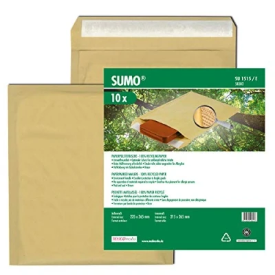 Abbildung von MAILmedia Polstertaschen für DIN B5+ braun