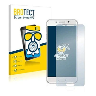 Abbildung von BROTECT Entspiegelungs Schutzglas für Samsung Galaxy A3 2016 Schutz Folie Panzerfolie Glas Matt [Extrem Kratzfest 9H, Anti Reflex, Fingerprint]