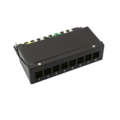 Abbildung von VALUE Keystone Modulträger, 8 Port, schwarz