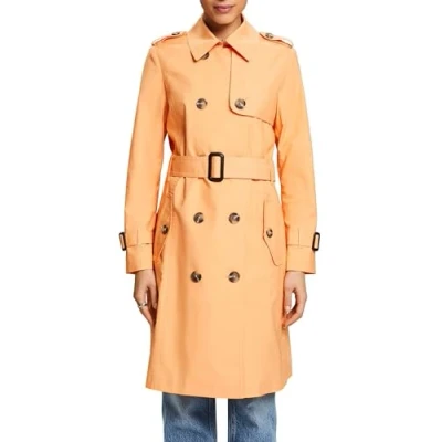 Abbildung von Esprit Classic Trenchcoat, Damen, Größe: XL, Pastel orange