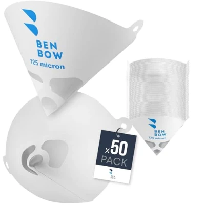 Abbildung von BENBOW Filter Set Lacksiebe Nyloneinsatz, Nyloneinsatz Farbsiebe Lackfilter 125 Mikron (50x)