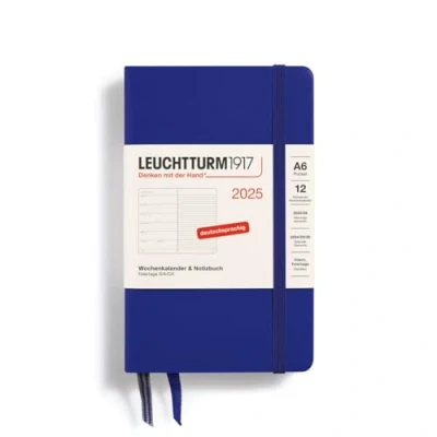 Abbildung von LEUCHTTURM1917 370504 Wochenkalender &amp; Notizbuch Pocket (A6) 2025, Ink, Deutsch