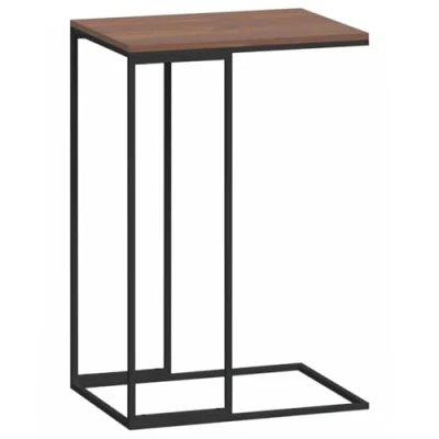 Abbildung von vidaXL Beistelltisch Sofatisch Kaffeetisch Couchtisch Betttisch Laptoptisch Telefontisch Wohnzimmertisch Schwarz 40x30x59cm Holzwerkstoff