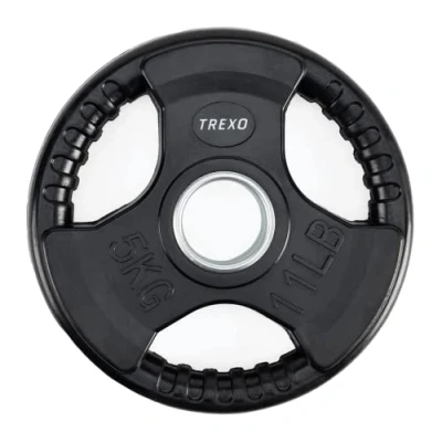 Abbildung von Gusseisengewicht mit Gummi TREXO RW5 5 kg