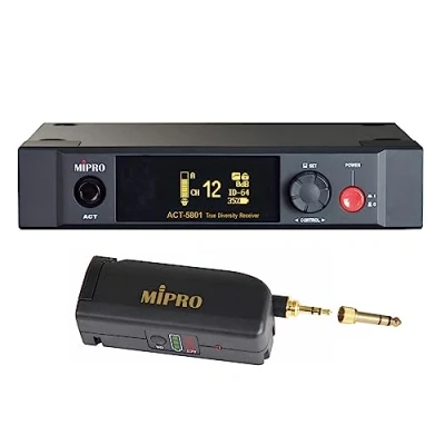 Abbildung von Mipro ACT 5801 Digitaler Drahtloser 1 Kanalempfänger 5,8 GHz + MT 58 Anstecksender für Instrumente