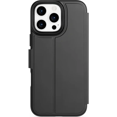 Abbildung von tech21 EvoLite Wallet für iPhone 16 Pro Max 3 Kartenfächer Impact Protection Case Schwarz
