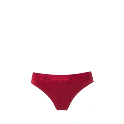 Abbildung von Calvin Klein Damen Slip Bikini Form mit Elastikbund, Rot (Red Carpet), XS