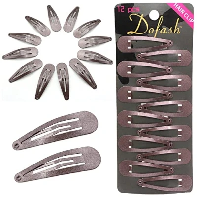Abbildung von Dofash Haarspangen, 5 cm, Metall, Braun, 12 Stück