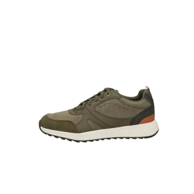 Abbildung von Geox Sneaker low, Herren, Größe: 43, Military c Leder/synthetik