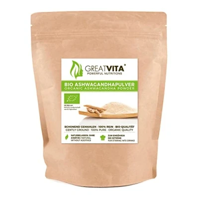 Abbildung von GreatVita Bio Ashwagandha Pulver 400 g