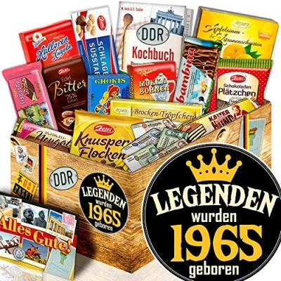 Abbildung von Legenden 1965 + Geschenk für Mann zum Geburtstag Schoko XL