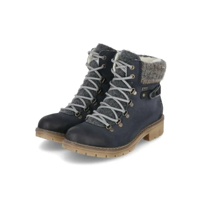 Abbildung von Rieker Snowboot/Winterstiefel, Damen, Größe: 38, Blau Schuhe
