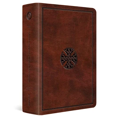 Abbildung von The Holy Bible: English Standard Version, Journaling Bible, Trutone, Mahogany, Mosaic Cross Design
