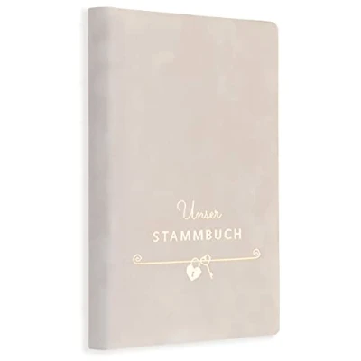 Abbildung von Stammbuch Lasa Helles Grau Hochzeit Standesamt der Familie Trauung