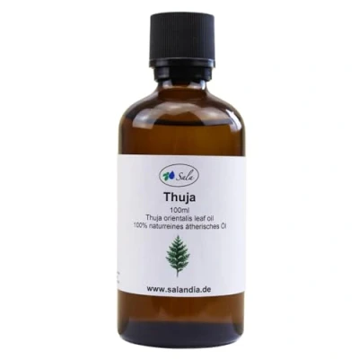 Abbildung von Sala Thujaöl ätherisches Öl naturrein (100 ml Glasflasche)
