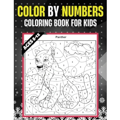 Abbildung von Color by Numbers coloring Book For Kids ages 8 12: Large Print Birds, Flowers, Animals and Pretty Patterns Number books (kids 12)