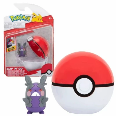 Abbildung von Jazwares Spielfigur Pokémon Clip&#039;n Go Morpeko &amp; Pokéball (NEU OVP)