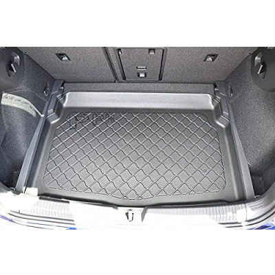 Abbildung von PPH Premium Gummierte Kofferraumwanne Laderaumwanne für VW Golf VIII 8 ab 12.2019 Varioboden auf niedrigster Position