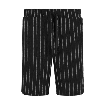 Abbildung von Urban Classics Striped Shorts, Herren, Größe: 3XL, Black offwhite