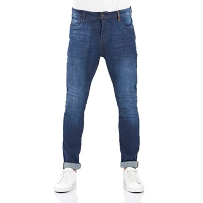 Abbildung von riverso Jeans Herren Stretch Tapered Fit RIVToni Jeanshose Hose Denim, Farbe:Dark Blue Denim (D212), Größe:30W / 32L