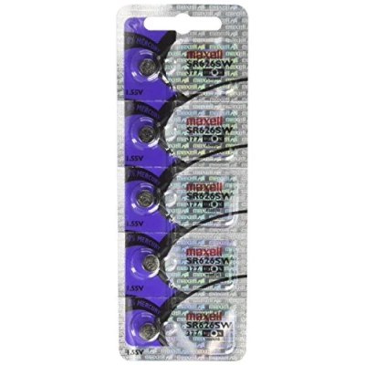 Abbildung von 5 Maxell Batterien Knopfzelle SR626SW