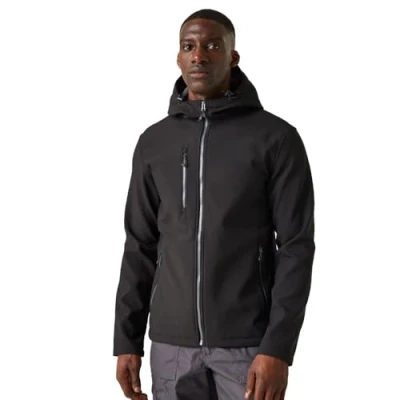 Abbildung von Regatta Herren Professionelle Navigate Softshelljacke Softshell Jacke, schwarz/grau, 3XL