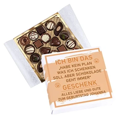 Abbildung von Herz &amp; Heim® Pralinen zum Geburtstag/Kein Plan was ich schenken soll
