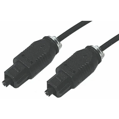 Abbildung von VS ELECTRONIC 609004 LWL Kabel Toslink, 2.2 mm Außendurchmesser, Länge 1 m, Stecker/Stecker, Dämpfung 0.18dB/M OC690021