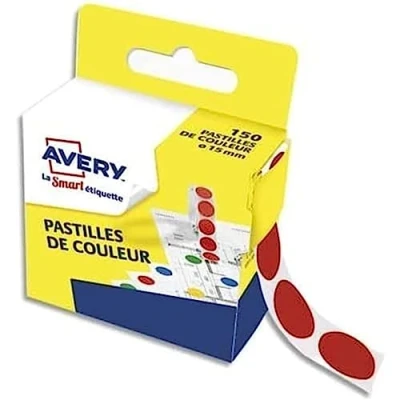 Abbildung von Avery Spenderbox de 150 Pastilles Ø15 mm Rot (rp15r)