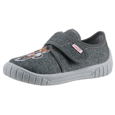 Abbildung von Superfit Hausschuh &quot;BILL WMS: mittel&quot;, Klettschuh, Slipper, Freizeitschuh mit dekorativem Patch