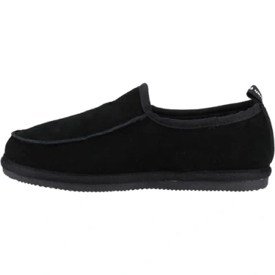 Abbildung von Hush Puppies Charles Wildleder Herren Schwarz Pantoffeln