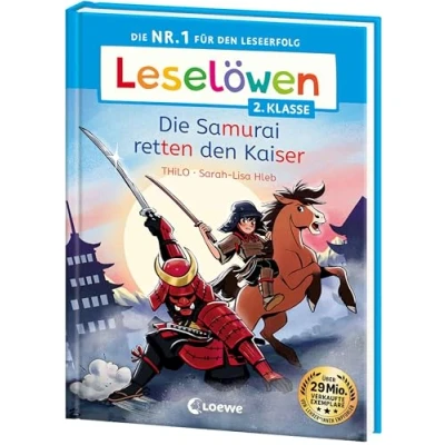 Abbildung von Leselöwen 2. Klasse Die Samurai retten den Kaiser: Nr. 1 für Leseerfolg Mit Leselernschrift ABeZeh Erstlesebuch Kinder ab 7 Jahren
