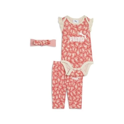 Abbildung von Puma Minicats Essentials Animal Newborn 3 teiliges Set Baby Mit Camouflage Peach Frost Größe: 6 9M