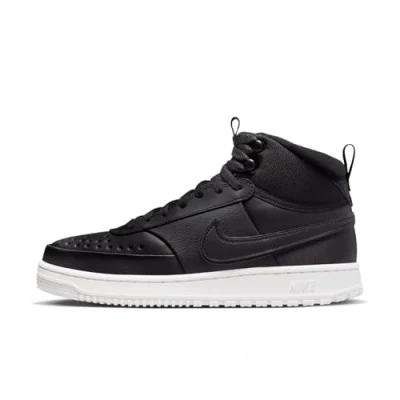 Abbildung von Nike Sportswear Court Vision Sneaker high, Herren, Größe: 45, Black Leder/synthetik