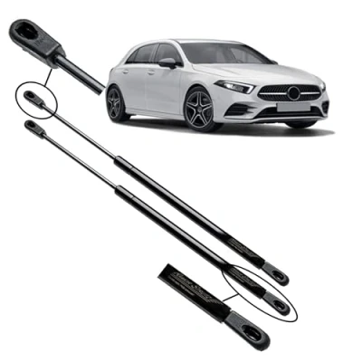 Abbildung von Ramor Strutz 2x Gasfeder Dämpfer Heckklappe Kompatibel mit Mercedes A Klasse A176 2012 2018. Gasdruckfeder Heckklappendämpfer Ersatz für 1769800264 und Andere.