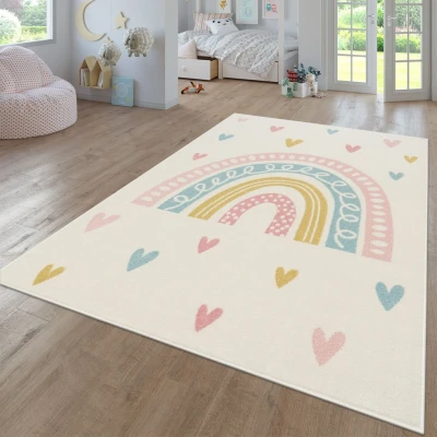 Abbildung von TT Home Teppich &quot;Corto 408&quot;, rechteckig, 13 mm Höhe, Kinderzimmer Kinderzimmerteppich Junge Mädchen Kinderteppich