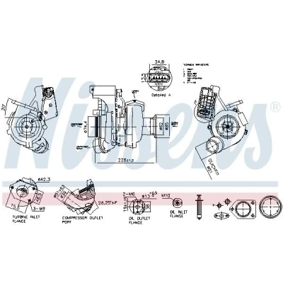 Abbildung von NISSENS 93564 Turbolader Abgasturbolader elektrisch BMW: 3 Touring, Limousine, X1