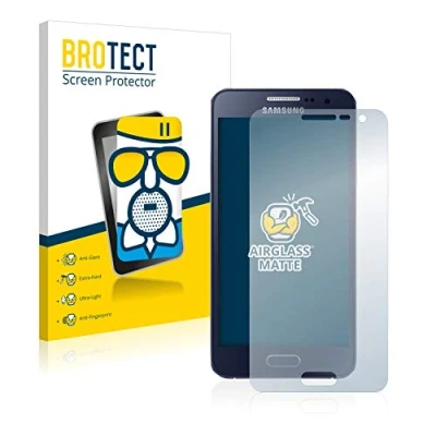 Abbildung von BROTECT Entspiegelungs Schutzglas für Samsung Galaxy A3 2015 Schutz Folie Panzerfolie Glas Matt [Extrem Kratzfest 9H, Anti Reflex, Fingerprint]