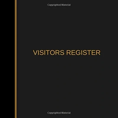 Abbildung von Visitors Register: Black Cover Visitor Log Book / Entry Record Registration Notebook Guest Sign In Register High Quality ... 8.5&quot;x8.5&quot; (Office Management System, Band 9)