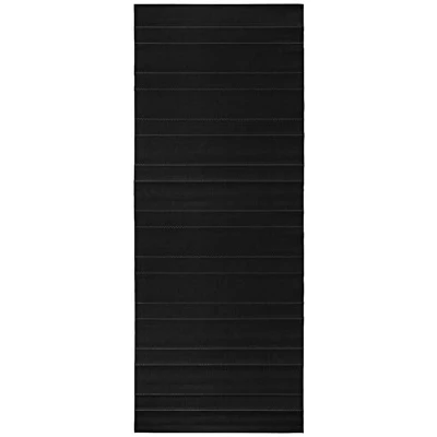Abbildung von Hanse Home Sunshine in und Outdoor Teppich Fürth 80x300cm Flachgewebe Wetterfest Modernes Design für Balkon Terrasse Wintergarten Küche Esszimmer Badteppich Wohnzimmerteppich Wasserfest Schwarz