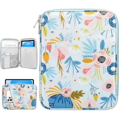 Abbildung von Dadanism 9 11 Zoll Tablet Sleeve Tasche Kompatibel mit iPad 10,2 2021 2019, Pro M4 2024 2018, Air 5/4 10,9, 11&quot; 2024, 10. Gen Galaxy Tab A9+/A8/S9 FE, Sommerblau