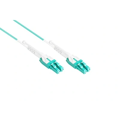 Abbildung von Good Connections OM3 LWL Kabel Duplex Stecker LC an UNIBOOT Multimode 50/125 1/10/40/100 Gigabit Ethernet Lichtwellen Leiter, Glasfaser Kabel, Patchkabel 10 m