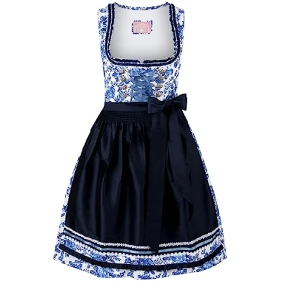 Abbildung von Stockerpoint Damen Dirndl Nikola Kleid für besondere Anlässe, blau, 34