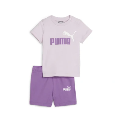 Abbildung von Puma Minicats TEE Unisex SET kurze Sporthose für Kinder, Größe: 62, Grape mist