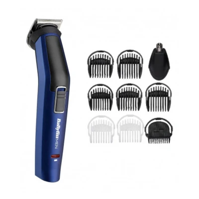 Abbildung von BaByliss Blue Edition 10 in 1 Multi Grooming Kit, Multitrimmer für Gesicht und Körper, inkl. Präzisionstrimmer Nasen &amp; Ohrenhaarschneider, 7255PE