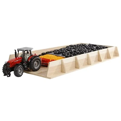 Abbildung von Van Manen Kids Globe Giant Wooden Driving Silo for Tractors (Silo Toy Warehouse) Size 30 x 60 6 cm Scale 1:32