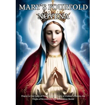 Abbildung von Mary’s fourfold Novena: Prayer to Our Lady of Perpetual, Undoer Knots, The Virgin Revelation, Miraculous Medal