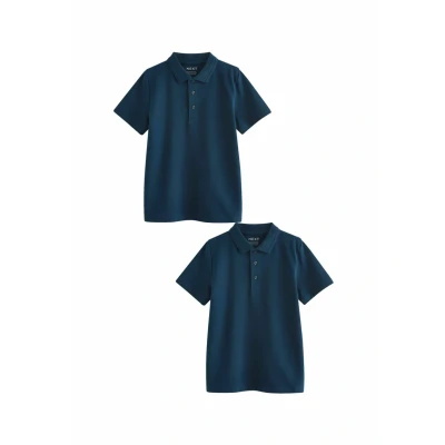 Abbildung von Next TWO PACK Poloshirt für Kinder, Größe: 98, Navy