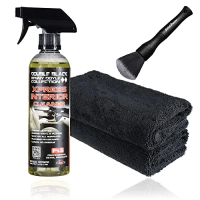 Abbildung von Detail Passion Bundle Innenraumreiniger Innenraumpflege Auto Set: P&amp;S Xpress Interior Cleaner 473 ml + 2 Mikrofasertücher Pinsel